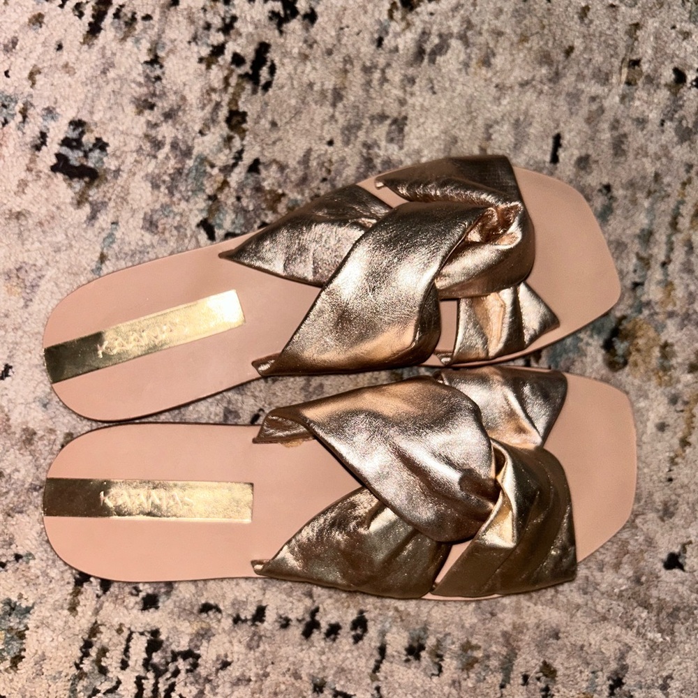 KAANAS Belem Crossover Knot Sandal - Picture 2 of 5